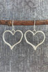 Romantic Heart Motif Alloy Hook Drop Earrings