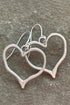 Romantic Heart Motif Alloy Hook Drop Earrings