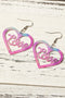 Romantic Hollow Heart Shaped Acrylic Drop Earrings