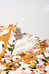 Romantic Scalloped V Neck Ruffled Sleeve Floral Blouse