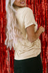 Romantic Slogan Print Crew Neck Graphic Tee