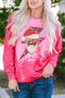 Rose Santa Baby Lightning Tie Dye Print Crewneck Sweatshirt