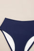Ruched Side Tie Strap Leaf Print Tankini Set