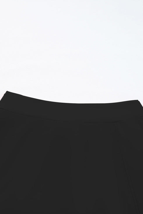 Ruched Square Neck Tummy Control Swim Dress