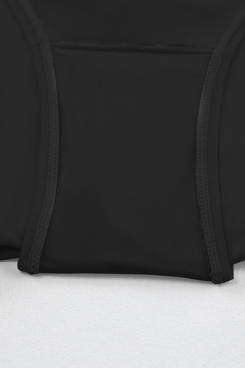 Ruched Square Neck Tummy Control Swim Dress