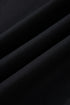 Ruffle Collar Split Neck Striped Trim Long Sleeve Blouse