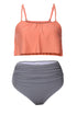 Ruffle Flounce High Waisted Bikini Set