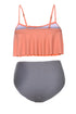 Ruffle Flounce High Waisted Bikini Set