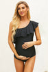 Ruffle Front One Shoulder Maternity Swimsuit