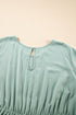 Ruffle Sleeve Flared A Line Plus Size Mini Dress