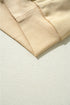 Ruffle Sleeve Ribbon Tie Neck Cotton Blend Blouse