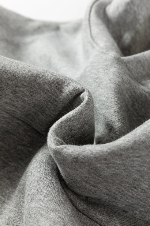 Ruffle Sleeve Twisted Rope Drawstring Pullover Hoodie