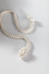 Ruffle Sleeve Twisted Rope Drawstring Pullover Hoodie