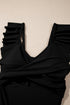 Ruffle Strap Cutout Wrapped Bodice Tankini Top