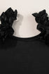 Ruffle Strap Scoop Neck Sleeveless Tank Top