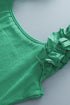Ruffle Strap Scoop Neck Sleeveless Tank Top