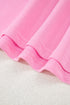 Ruffle Trim Collar Puff Sleeve Pullover Top