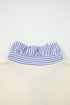 Ruffle Trim Collar Puff Sleeve Pullover Top