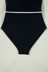 Ruffle Trimmed Surplice Neck One Piece Swimsuit