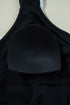 Ruffle Trimmed Surplice Neck One Piece Swimsuit