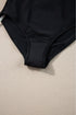 Ruffle Trimmed Surplice Neck One Piece Swimsuit