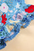 Ruffled Cap Sleeve Tiered Floral Print Dress