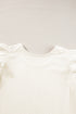 Ruffled Flounce Sleeve Corduroy Southern Belle Blouse