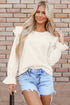 Ruffled Flounce Sleeve Corduroy Southern Belle Blouse