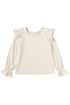 Ruffled Flounce Sleeve Corduroy Southern Belle Blouse