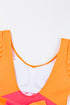 Ruffled Flutter Sleeve Tie Waist One Piece Swimsuit