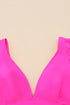 Ruffled Flutter Sleeve V Neck Banded Bikini Top