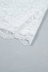 Ruffled Round Neck Long Flounce Sleeve Sheer Lace Blouse