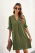 Ruffled Sleeve Shift Dress