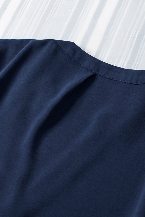 Ruffled Sleeve Shift Dress