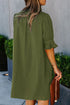 Ruffled Sleeve Shift Dress