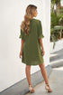 Ruffled Sleeve Shift Dress