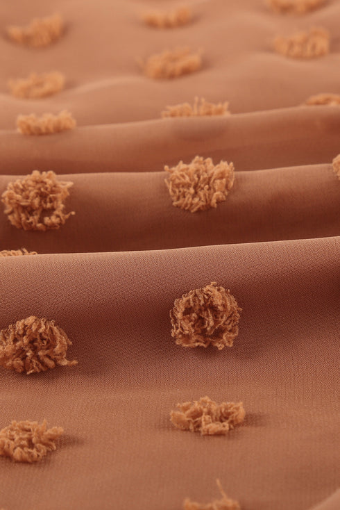 Ruffled Sleeve Swiss Dot T-Shirts