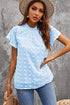Ruffled Sleeve Swiss Dot T-Shirts