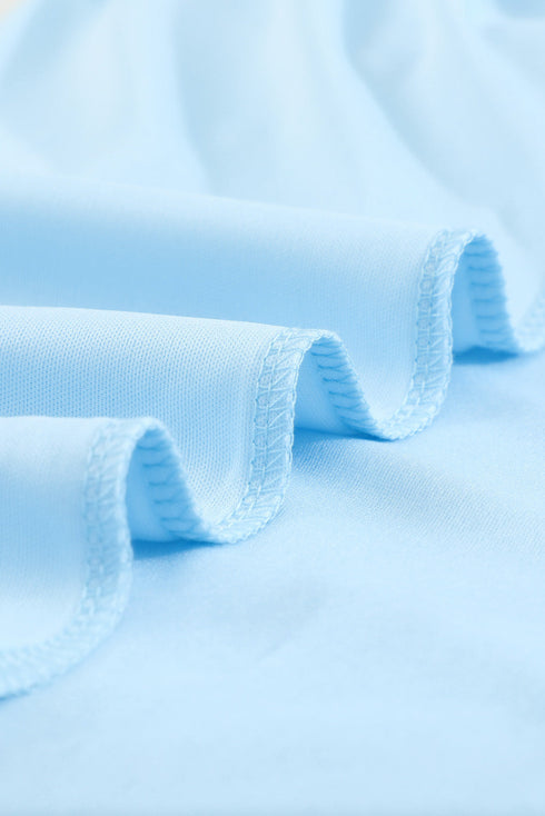 Ruffled Sleeve Swiss Dot T-Shirts