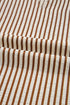 Ruffled Split Neck Striped Puff Sleeve Blouse