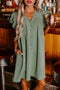Ruffled V Neck Flutter Sleeve Shift Dress