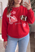 Rugby Patchwork Graphic Applique Sporty Inspired Layering Sweatshirt