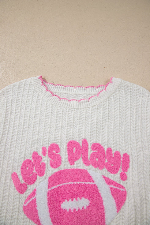 Rugby Pattern Textured Knit Casual Shift Sweater Vest
