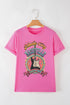 Sachet Pink Nashville World Tour Music City Guitarist Graphic Tee