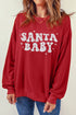 Santa Baby Retro Graphic Holiday Pullover Sweatshirt