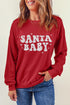 Santa Baby Retro Graphic Holiday Pullover Sweatshirt