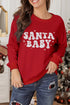 Santa Baby Retro Graphic Holiday Pullover Sweatshirt