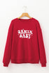 Santa Baby Retro Graphic Holiday Pullover Sweatshirt