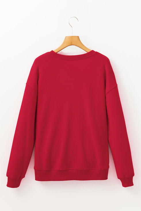 Santa Baby Retro Graphic Holiday Pullover Sweatshirt
