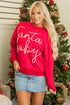 Santa Baby Script Graphic Holiday Crew Neck Sweatshirt